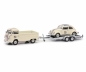 Preview: Schuco 450275800 – 1:43 VW Pritsche T1b mit Anhänger und VW Käfer #53