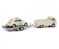 Preview: Schuco 450275800 – 1:43 VW Pritsche T1b mit Anhänger und VW Käfer #53