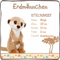 Preview: Nici 46344 - Erdmännchen sitzend ca. 20 cm Plüsch