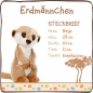 Preview: Nici 46344 - Erdmännchen stehend ca. 20 cm Plüsch