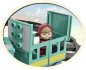 Preview: BIG 800057095 - PlayBIG Bloxx Mascha und der Bär - Train Fun