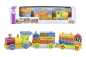 Preview: Eichhorn 100002223 - Color, kleiner Zug, Holzeisenbahn mit Bausteinen, Steckspiel