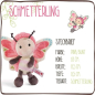 Preview: Nici 44932 - Kuscheltier Schmetterling ca. 18 cm Plüsch, Hello Spring