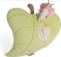 Preview: Nici 44939 - Kuschelkissen Blatt mit Schmetterling, ca. 30 cm Hello Spring, Plüsch