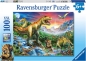 Preview: Ravensburger 10665 - Puzzle 100 XXL Teile, Bei den Dinosauriern