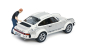 Preview: Schuco 450024900 – 1:18 Porsche 911 Walter Röhrl x911 inkl. Figur