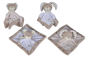 Preview: Nicotoy 6305793529 - Baby Schmusetuch Cuddles, 4-fach sortiert