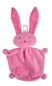 Preview: Lief! 6305881120 - Schmusetuch Hase, rosa, ca. 21cm