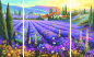 Preview: Schipper 609260604 MNZ - Lavendelfelder (Triptychon)