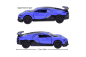 Preview: Majorette 212053152Q04 - Deluxe Bugatti Chiron Pur Sport blau