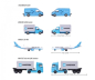Preview: Majorette 212057290 - MAERSK 4er Geschenkset Logistic Sprinter, Air Cargo