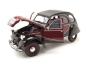Preview: WELLY 24009 - 1:24 Citroen 2CV 6 Charleston, dunkelrot/schwarz