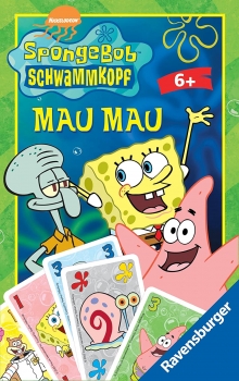 Ravensburger 23210 - SpongeBob Mau Mau, Mitbringspiel