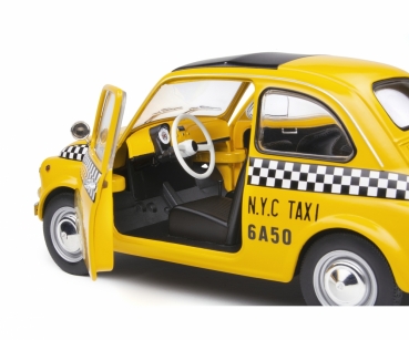 Solido 421189700 – 1:18 Fiat 500 TAXI NYC gelb