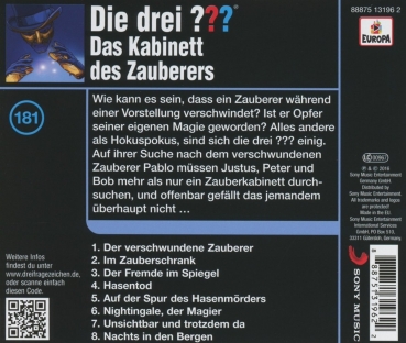 Die drei ??? Das Kabinett des Zauberers, Folge 181