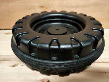 Preview: BIG 8000E0716020 - Hinterrad mit gummierten Laufring links  BIG John Traktor