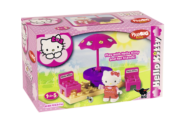 Preview: BIG / unico 800057018 - PlayBIG Bloxx Hello Kitty Starter-Set, 3-fach sortiert