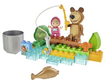 Preview: BIG 800057089 - PlayBIG Bloxx Mascha und der Bär - Go Fishing
