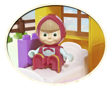 BIG 800057096 - PlayBIG Bloxx Mascha und der Bär - Masha's House