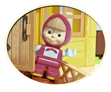 BIG 800057096 - PlayBIG Bloxx Mascha und der Bär - Masha's House
