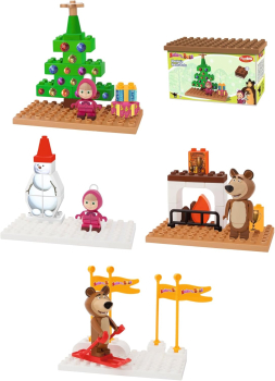 BIG 800057097 - PlayBIG Bloxx Mascha und der Bär - Basic Sets