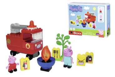 BIG 800057146 - Bloxx Peppa Pig Feuerwehrauto