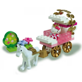 Preview: BIG / unico 8678-00HK - PlayBIG Bloxx Hello Kitty Princess Pferd mit Kutsche