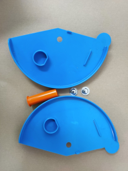 BIG 8000E0570023 Ersatzteil - Blendensatz links / rechts blau BIG John 2nd Generation