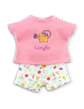 Corolle 9000211960 - MC TShirt+Shorts, Gartenspaß