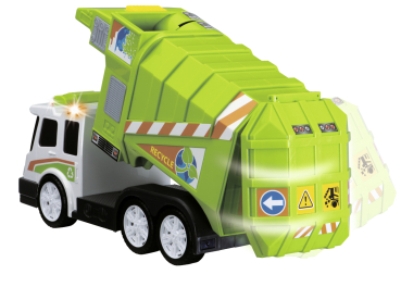 Preview: Dickie 203308357 - Garbage Truck grün, Müllfahrzeug, ca. 39 cm