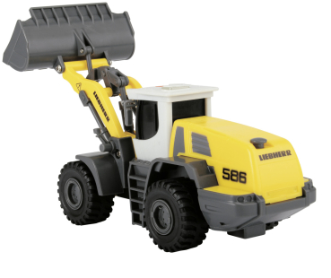Dickie 203725002 - Liebherr Team Set, MAN Kipplaster, L586 Radlader, Renault Van