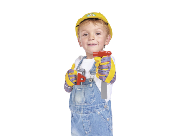 Dickie 203726004 - Handyman Push and Play, Werkzeugkoffer und Spielzeugauto in Einem, 33 cm