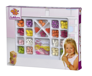 Eichhorn 100003421 - Holzperlen-Set Klassic, 2-fach sortiert