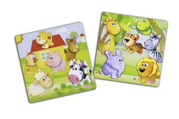 Preview: EICHHORN 100005472 - Magnetpuzzle, nur noch Dschungel mit Löwe, Tiger, Giraffe