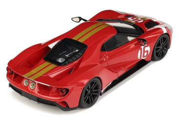 GT-Spirit GT883 - 1:18 Ford GT Heritage Edition #16 Alan Mann 2022 Red