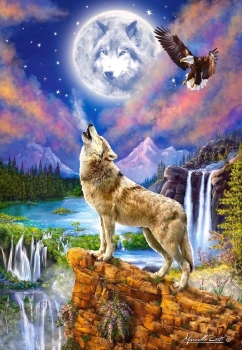 Castorland C-151806-2 - Wolf's Night, 1500 Teile Puzzle