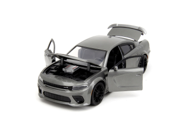Jada 253203085 - 1:24 Fast & Furious 2021 Dodge Charger SRZ Hellcat grau