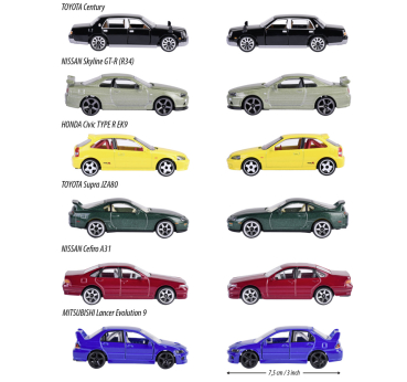 Preview: Majorette 212051029 - Japan Series Premium Cars, 6-sortiert