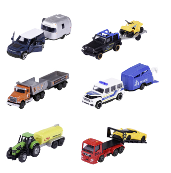 Majorette 212053154 - Fahrzeug mit Anhänger, sortiert