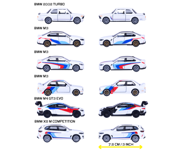 Preview: Majorette 8502101003 - BMW Deluxe Cars, 6er Komplett-Set