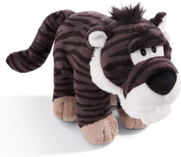 Nici 45314 - Kuscheltier Säbelzahntiger Rodriguez ca.22 cm stehend, Stone Age Friends, Plüsch