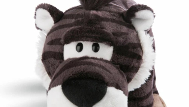 Preview: Nici 45314 - Kuscheltier Säbelzahntiger Rodriguez ca.22 cm stehend, Stone Age Friends, Plüsch