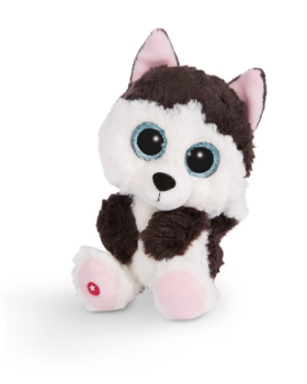 Nici 45558 - GLUBSCHIS Kuscheltier Husky Barkley, ca. 15 cm, Plüsch