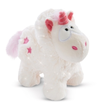 Nici 48163 - Kuscheltier Einhorn Theodor mit Schneeanzug NICI GREEN, ca. 22 cm