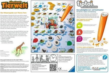 Ravensburger 00513 - tiptoi, Abenteuer Tierwelt