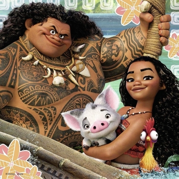 Ravensburger 08004 - Puzzle 3x49 Teile Disney Vaianas Entdeckungsreise