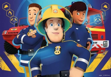 Ravensburger 09042 - Feuerwehrmann Sam, Sam hilft dir in der Not, Puzzle 2 x 24 Teile