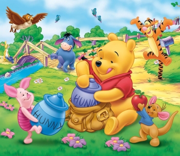 Ravensburger 09121 - Winnie Pooh und Sein Honig, 80 Teile 3D Vision Line Puzzle