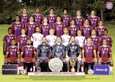 Ravensburger 13095 - FC Bayern München, Saison 2014/2015 - 300 Teile Puzzle