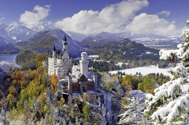 Preview: Ravensburger 17062 - Schloß Neuschwanstein im Winter, Puzzle 3000 Teile